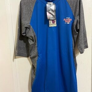 Majestic Blue and Gray 2013 MLB All-Star Game 3/4 Sleeve Tee